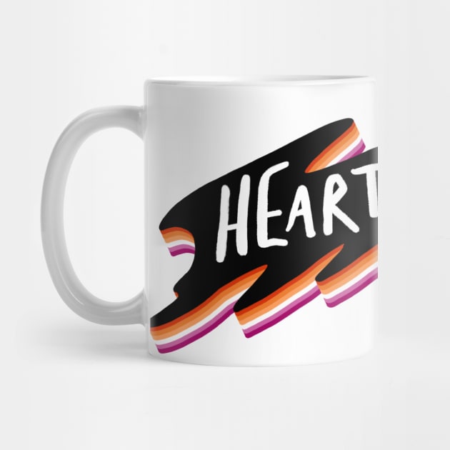 Heartstopper logo - lesbian pride by daddymactinus